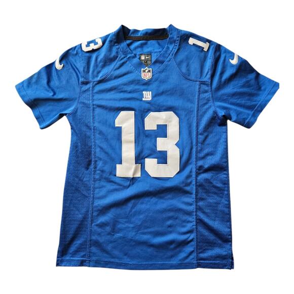 NFL Team Apparel Odell Beckham Jr # 13 NY NY Giants Jersey Sz Youth M (10/12) - Picture 1 of 5